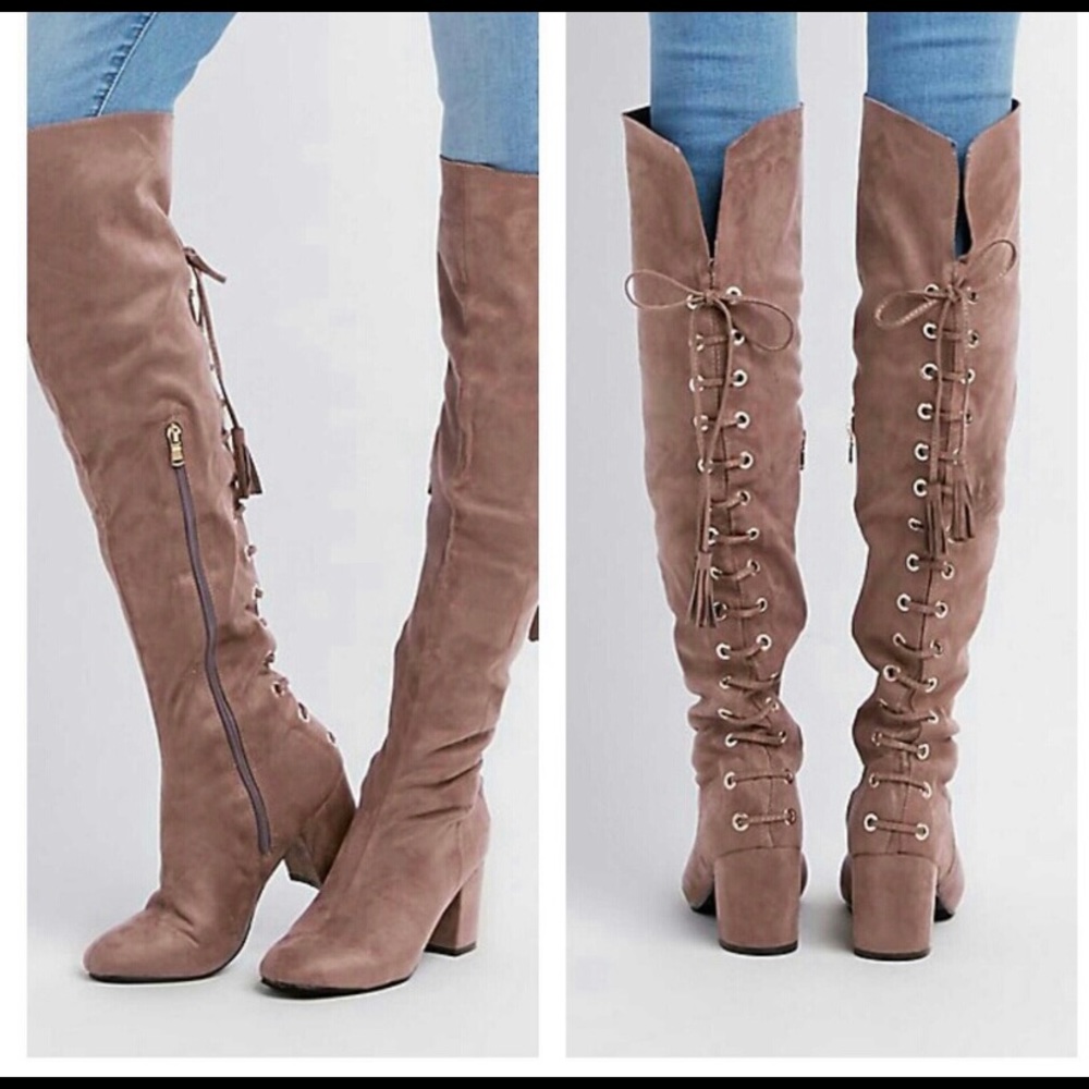Faux Suede Boots